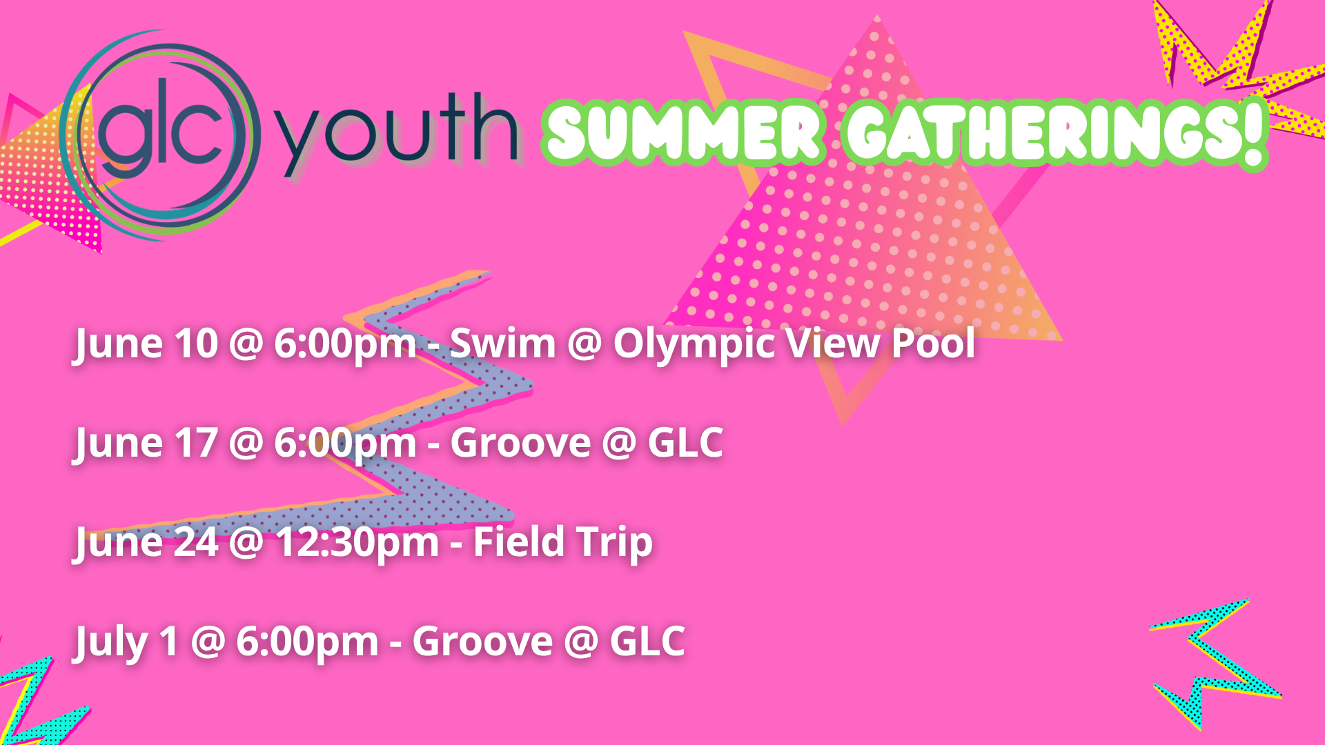 Youth Schedule